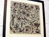 flower garden framed print