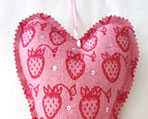strawberry door heart