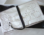 stamped silk jewellery pouch