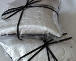 stamped silk sweet bag